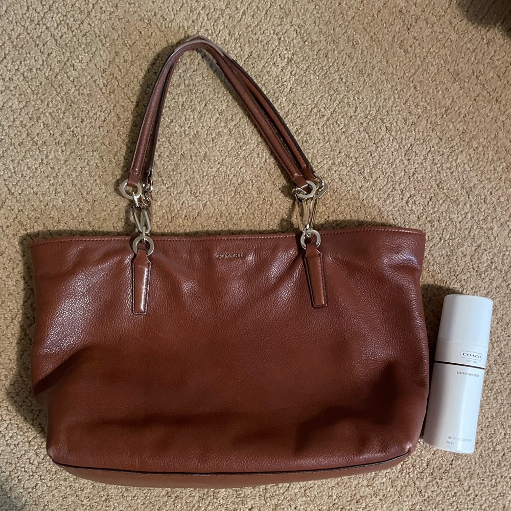 Coach leather tote